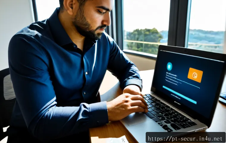 Home 17 정보보안학 침해 사고 예방 - Photorealistic cybersecurity prevention scene in a modern Lisbon office, a focused Portuguese IT sec...